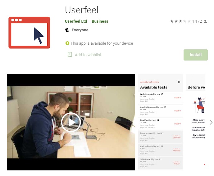 Userfeel - भारत में पैसा कमाने वाला ऐप